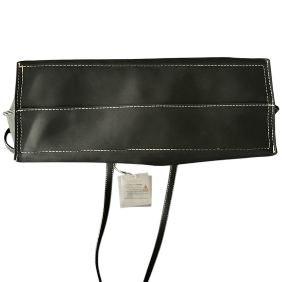 Shiraleah Chicago Blair Day Black Suede Tote - Picture 4 of 6